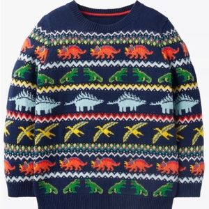 EUC fair isle Boden Dinosaur sweat